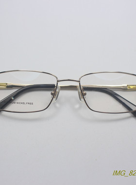 外贸轻盈纯钛近视眼镜框时尚男女商务休闲方框眼镜架金色0941T