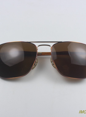 原单正品复古方框小脸/儿童双梁金属太阳眼镜太阳镜墨镜 棕色252