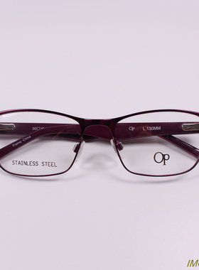原单正品 金属框+板材腿全框近视眼镜框 光学眼镜架 2色 OP