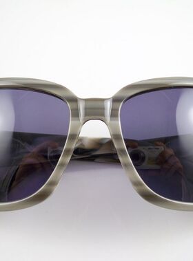 外贸单留样 方框树脂镜片进口板材太阳眼镜 太阳镜 墨镜 木纹灰色