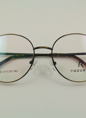 特价正品 复古金属小圆框近视眼镜架 光学眼镜框 2色 2900