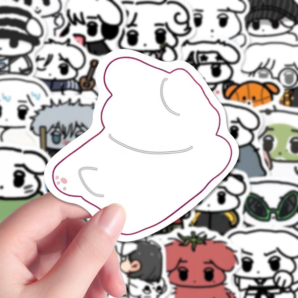 132张金玟庭动物塑咖喱狗贴纸爆款可爱aespa金冬天应援周边防水贴