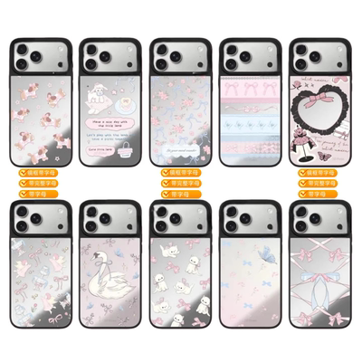 同款图案早报蝴蝶结小猫春日浪漫手机壳适用苹果17/16promax保护套iphone15/14pro/plus磁吸Magsafe13/12