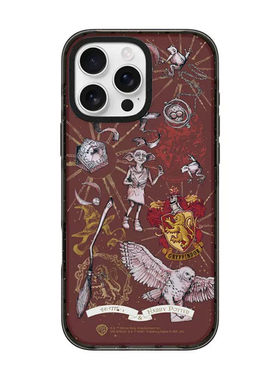 同款图案哈利红底格兰芬多透明手机壳苹果17promax防摔iphone16pro保护套15plus磁吸Magsafe14/13/12潮牌