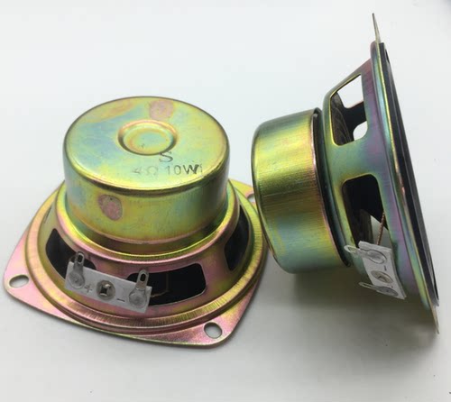 78mm 扬声器8欧 10W全音泡沫3寸全频喇叭 黑帽银帽(O3B2)