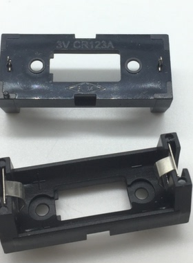 CR123A 16340电池盒 LIR123A电池座 单节电池 PCB用带插针