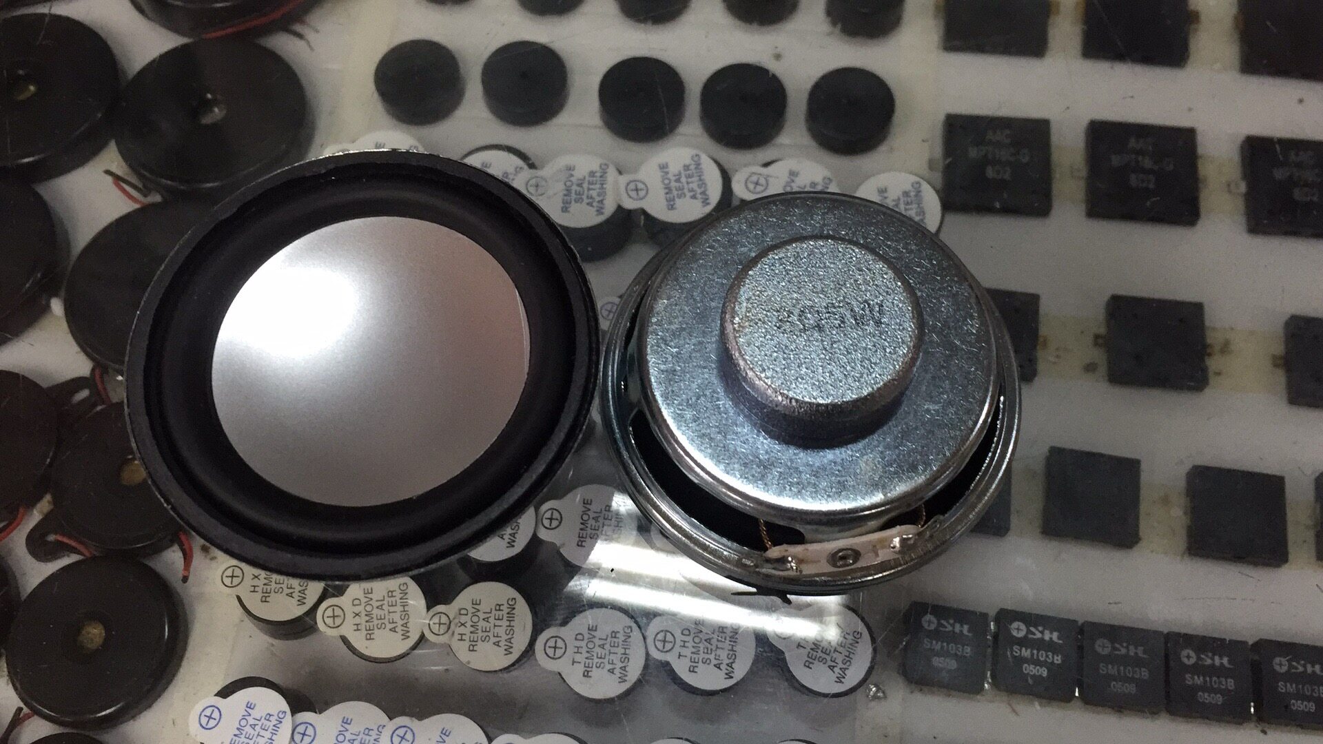 包邮2寸50mm超薄蓝牙音箱双内磁16芯全频喇叭8欧5W小音响扬声器