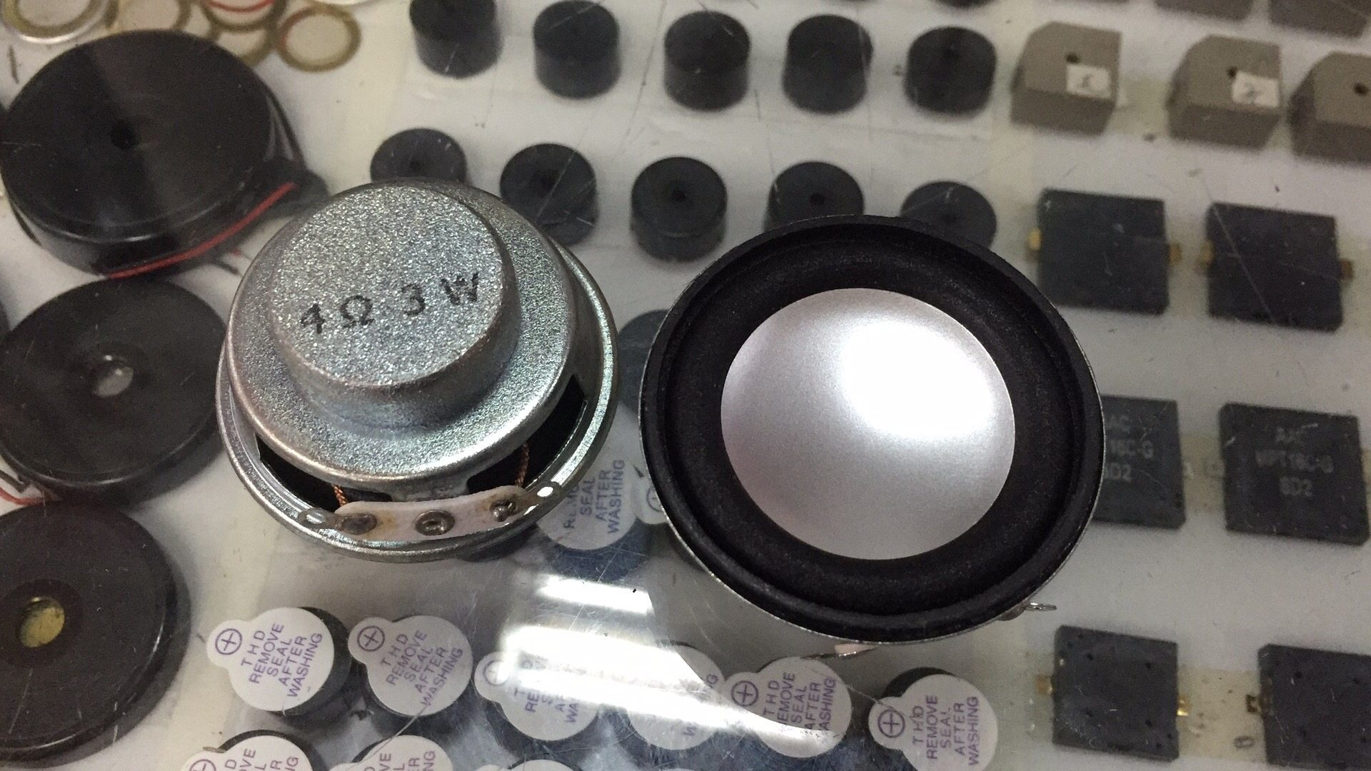 扬声器 迷你功放常用音箱小喇叭3W/4R 3瓦/4欧 直径4CM 大磁