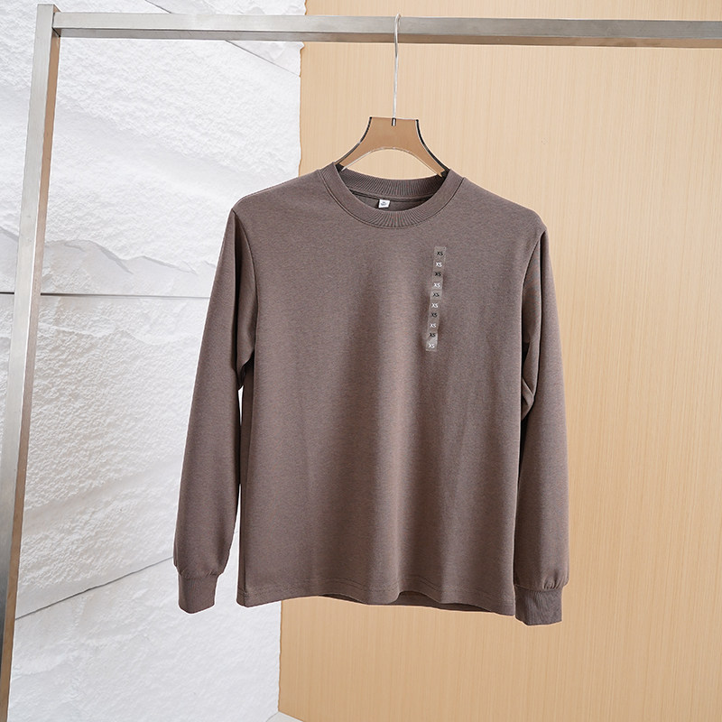 thumbnail for Plain Edition Men's and Women's Summer T-Cotton Blend Crew Neck Long Sleeve T-Shirt Top 469922