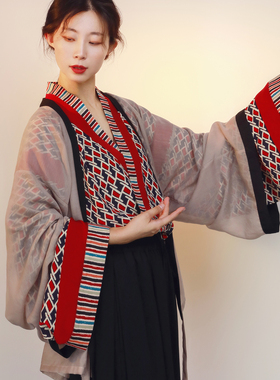 谜阿凰广陵散晋制单襦阔腿裤敦煌魏晋风原创汉服日常汉元素国风