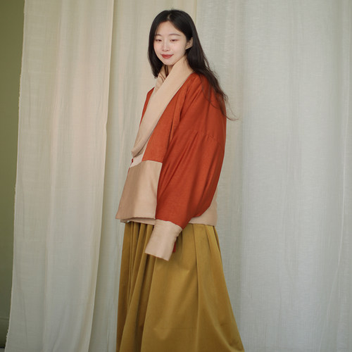 谜阿凰晋制原创保暖款汉服原创