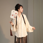 谜阿凰 改良马面裙春夏套装 明卉 原创明制汉服中衣百搭打底开衫