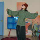 原创晋制汉服上衣秋冬叠穿打底日常休闲女款 谜阿凰 松霜曲领襦