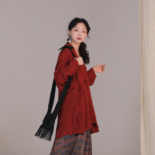 谜阿凰宋制对襟衫改良汉服上衣