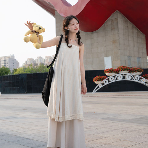 谜阿凰日常汉元素汉服连衣裙女
