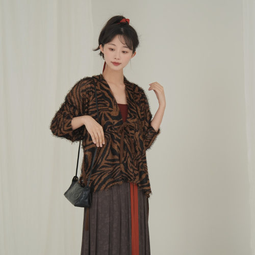 谜阿凰山君宋制飞机袖外套汉服女