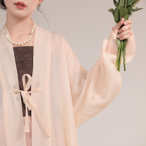 谜阿凰宋制汉服轻薄上衣春夏日常