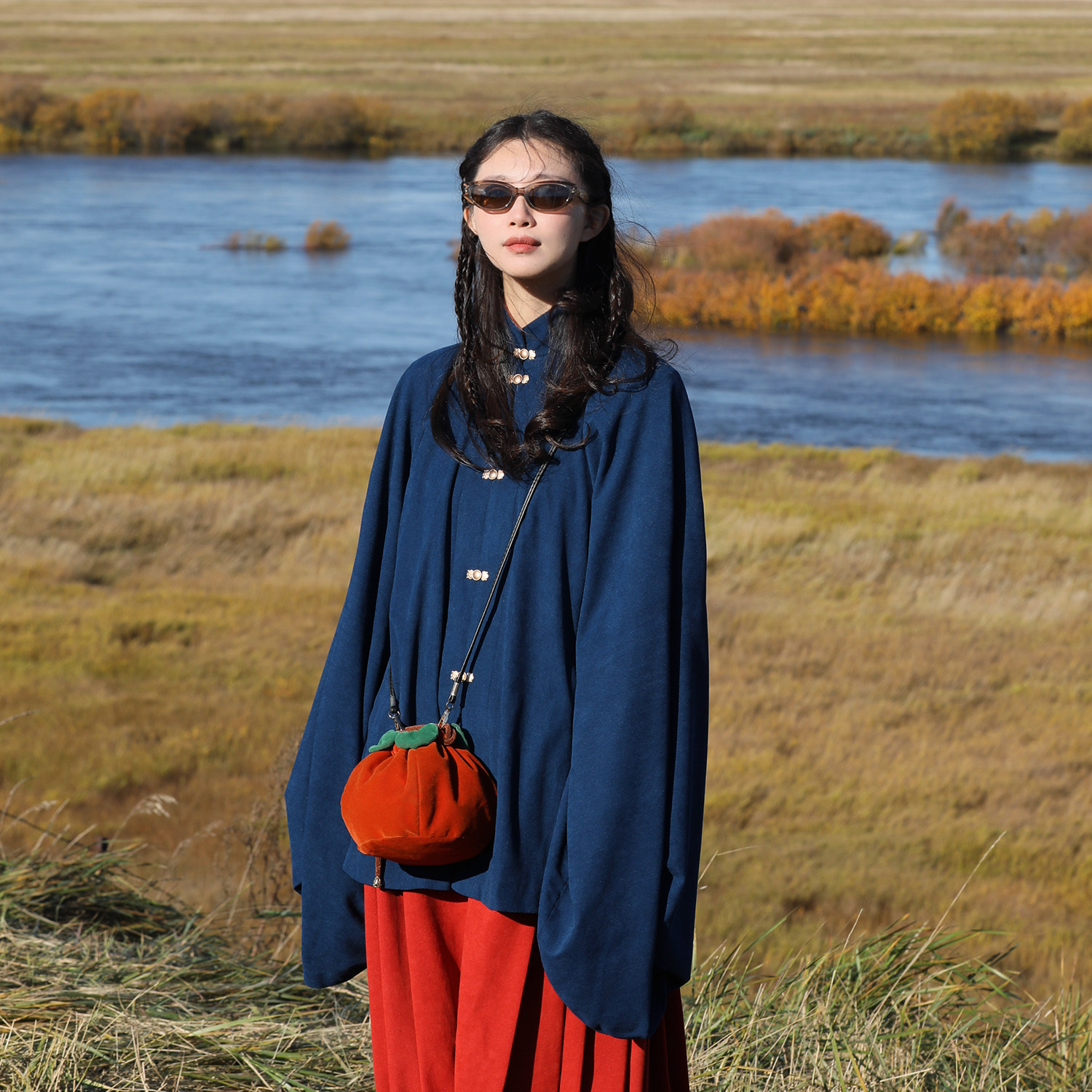 谜阿凰明制汉服原创改良马面裙