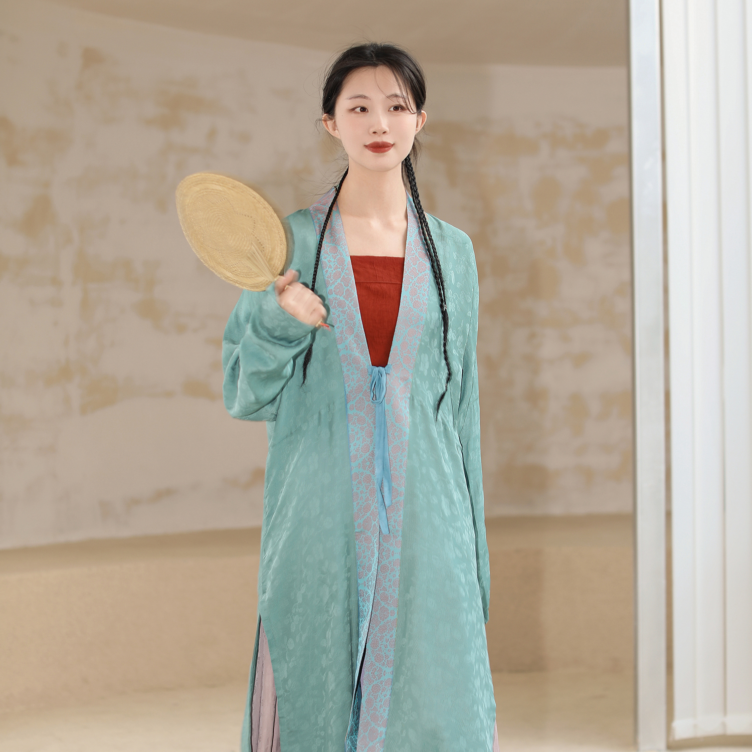 谜阿凰【霁荷仿花罗长衫】汉服裙