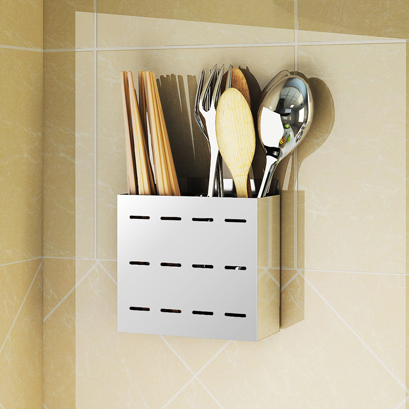 304不锈钢免打孔家用厨房置物架