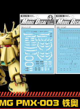 中环MG1/100PMX.003THE.0铁奥西罗格专用机模型水贴纸19422 19423
