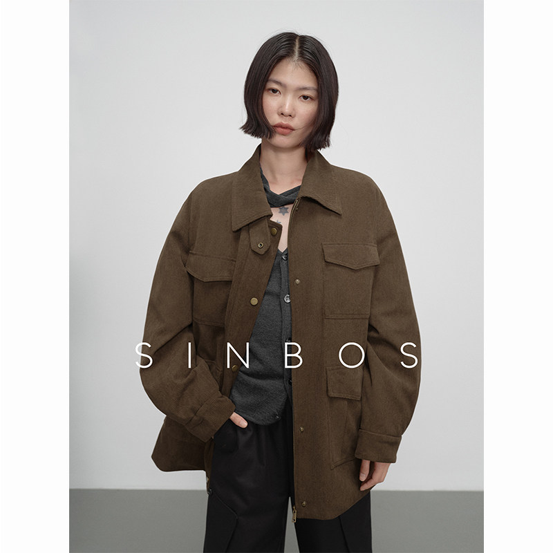 【汤曼妮粉丝专享】SINBOS渐浓 复古工装风棉服女加厚灯芯绒外套,女装/女士精品,短外套,淘宝优惠券,粉丝福利购,淘宝优惠卷