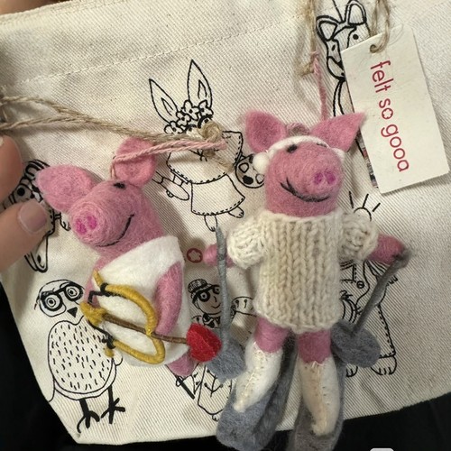 英国正品 Feltsogood 毛毡玩偶挂件尼泊尔手工制作小众原创礼物