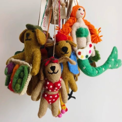 英国【feltsogood】毛毡玩偶挂件 公仔小挂件  可爱小动物现货