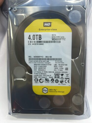 西数4T金盘8TB企业级SATA