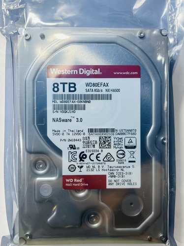 西数8T 10T 12T 14T 16T红盘WD80EFAX WD101EFAX WD161KFGX NAS盘