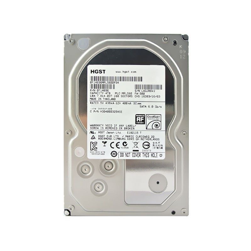 日立4T硬盘HGST 4TB 7200转企业硬盘监控机械硬盘HUS726040ALA610