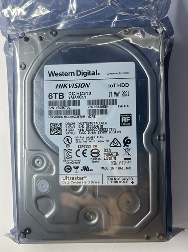 海康6T硬盘HK726TAH HK724TAH海康威视6T 4T LOT HDD监控磁盘阵列