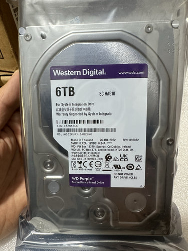 西数6T紫盘6TB监控硬盘