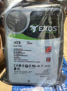 希捷16T硬盘ST16000NM001G银河系16TB X16监控企业级监控机械硬盘