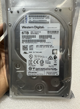 西数6T企业级HUS726T6TALE6L4  WD6TB HC310台式机械监控硬盘NAS