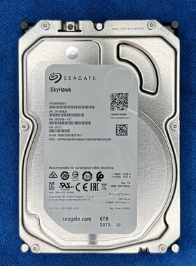 希捷6T硬盘监控硬盘sT6000VX001海康大华6TB机械硬盘ST6000VM000