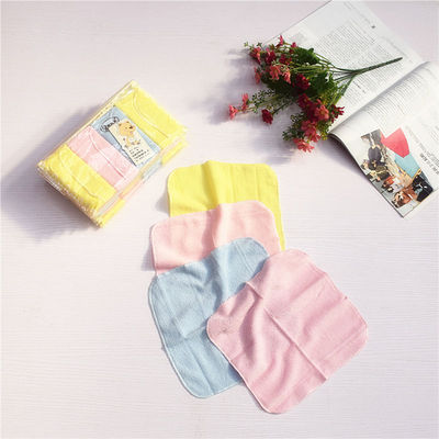 新纯棉口水巾擦汗巾四条儿童方巾