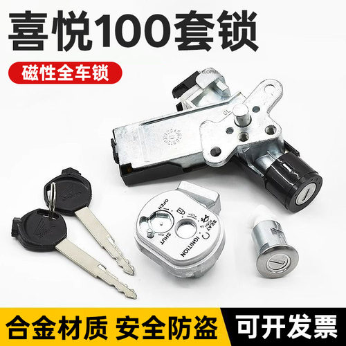 WH100T小公主喜悦优悦睿御摩托车套锁电门锁全车防盗锁