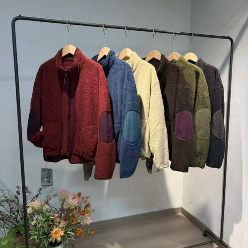 摇粒绒立领拉链休闲外套26525A