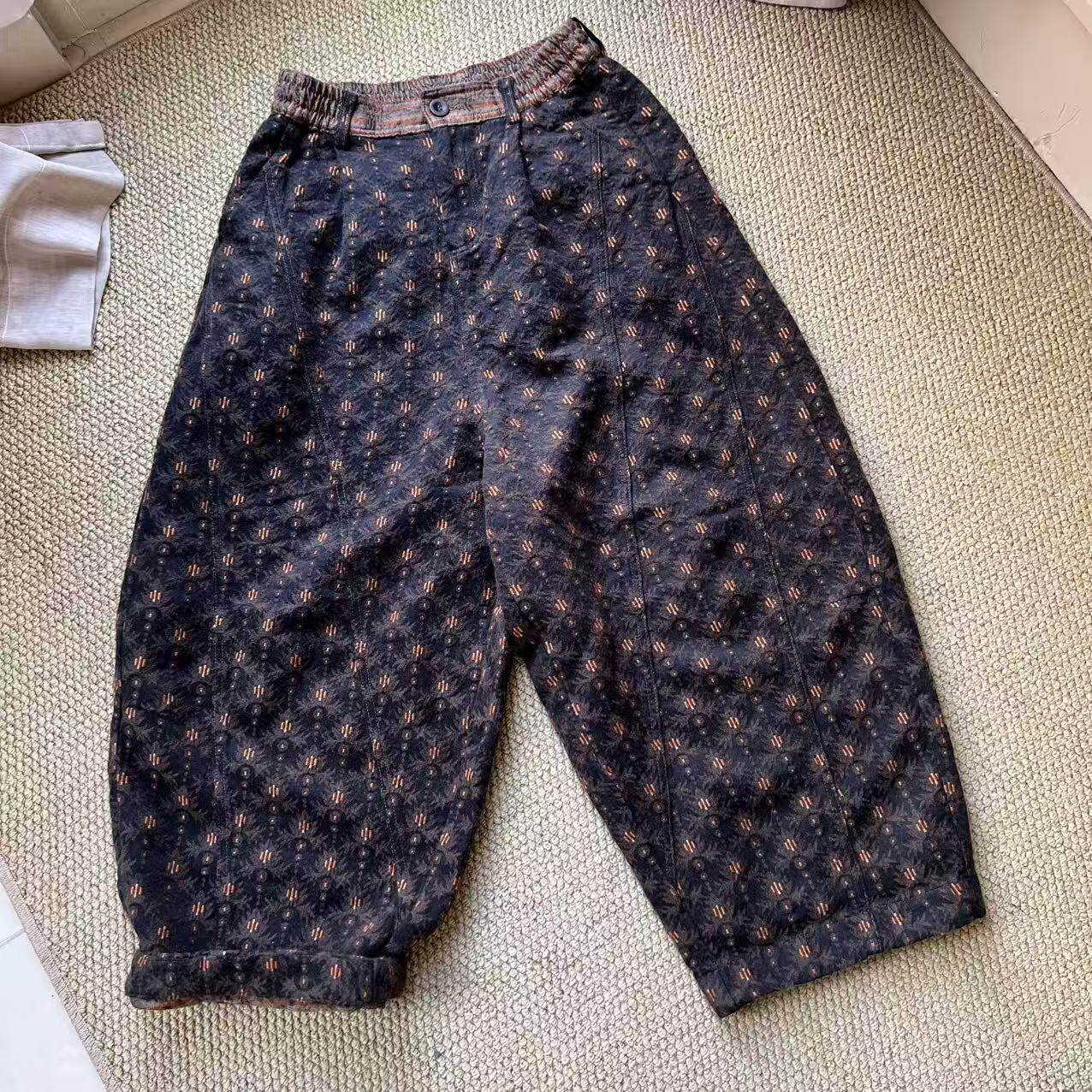 羊毛双面提花高品老钱风休闲裤25111A,女装/女士精品,休闲裤,淘宝优惠券,粉丝福利购,淘宝优惠卷