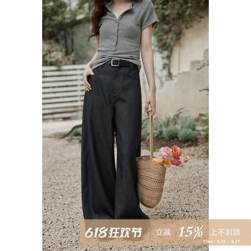 设计感小众小个子裤子