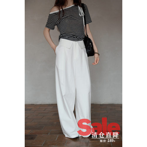 设计感小众小个子裤子