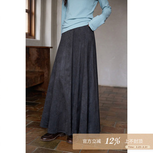 夕蒙2025新款秋冬韩系巨好看裙子高级小众绝美小个子灰色半身裙女