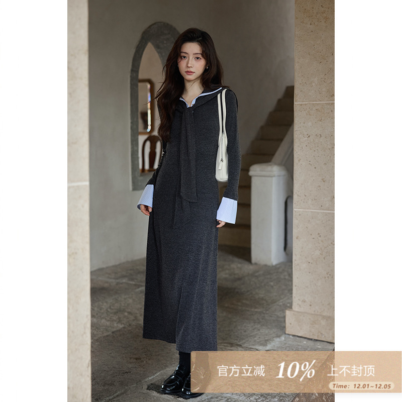 设计感小众小个子百搭连衣裙