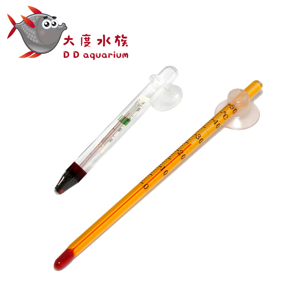 鱼缸用玻璃温度计 水温度计 水族箱水温计乌龟缸温度计鱼缸温度计