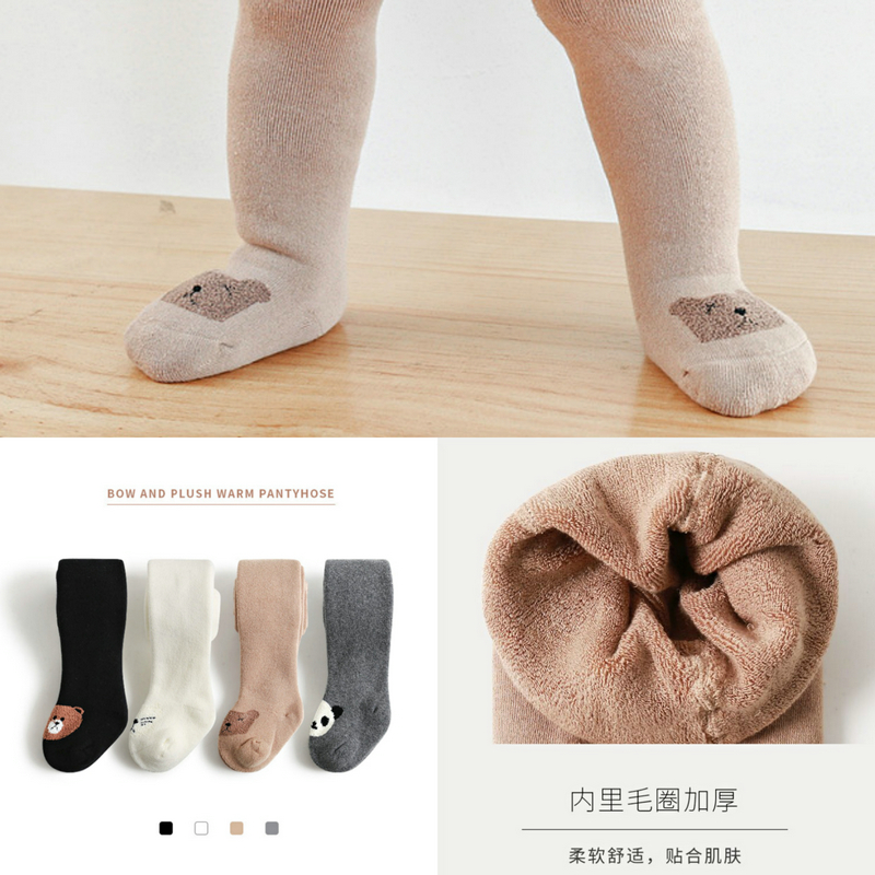 男女宝宝秋冬加厚毛圈休闲连裤袜