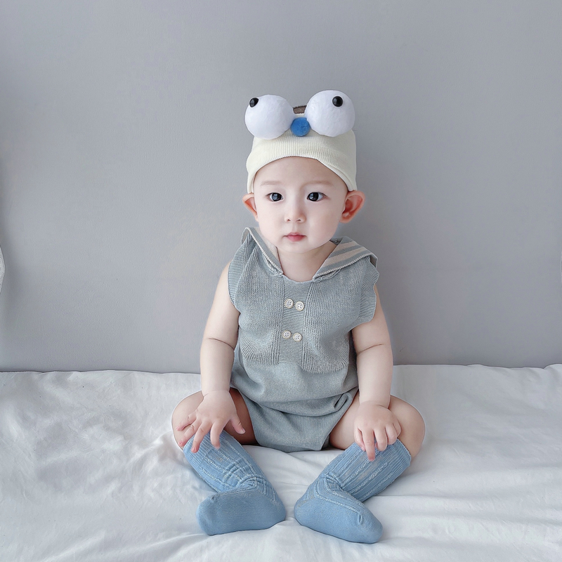 薄款纯棉三角哈衣爬服连体衣服