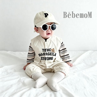 婴儿衣服女宝宝秋装连体背带裤套装超萌洋气一岁春秋季两件套外出