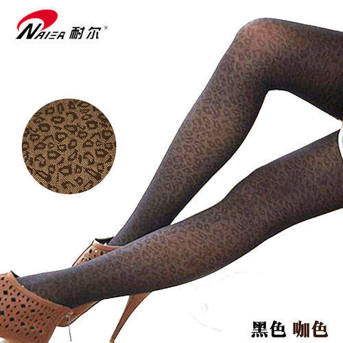 耐尔时尚豹纹丝袜女士超薄透气