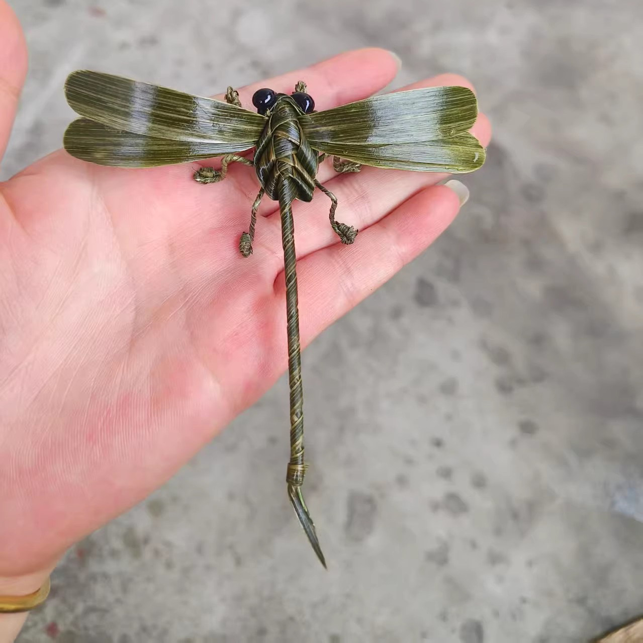 棕编草编工艺品蜻蜓手工生肖